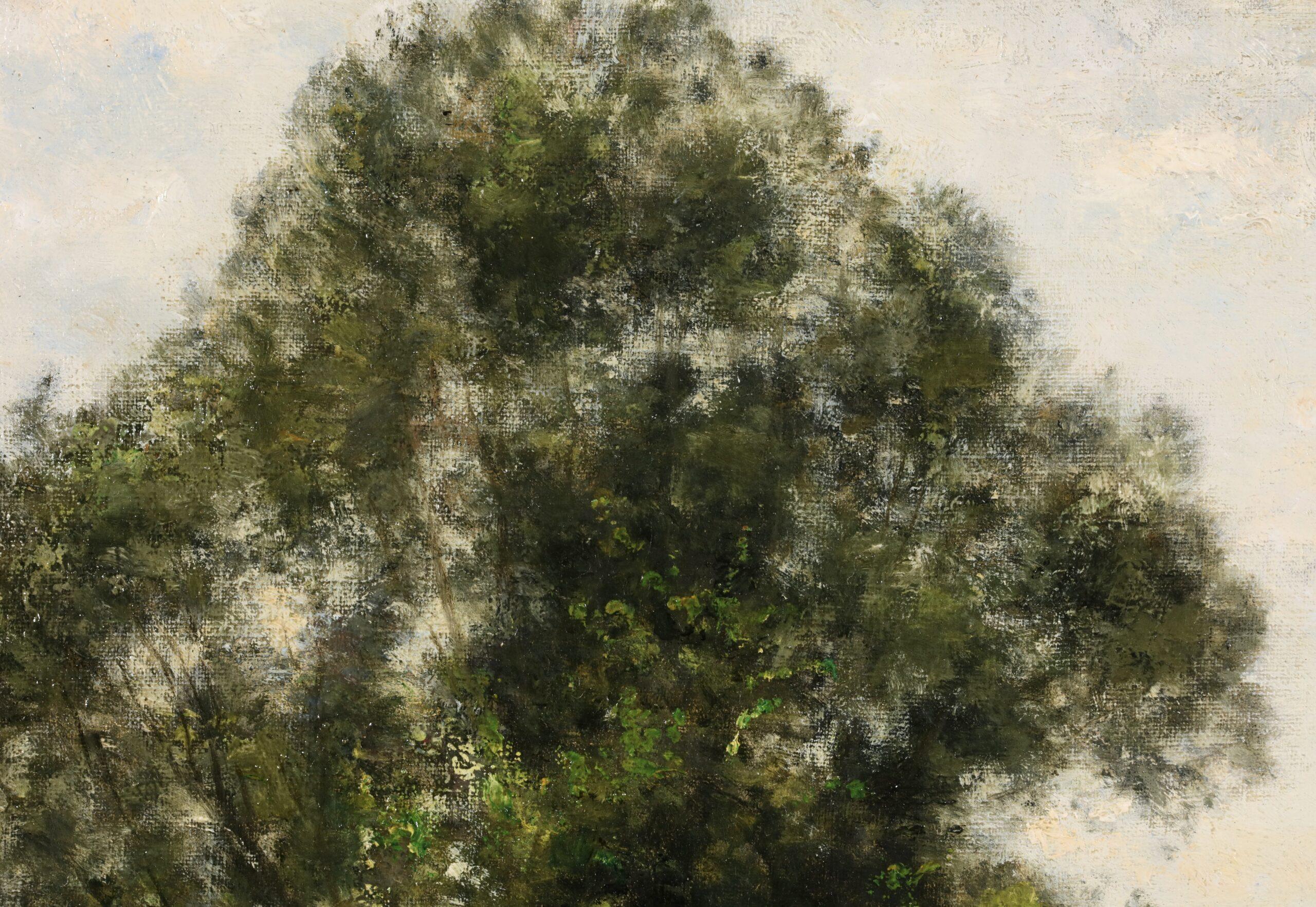 La Fernaison – Impressionistische Landschaft, Ölgemälde von Stanislas Lepine im Angebot 6