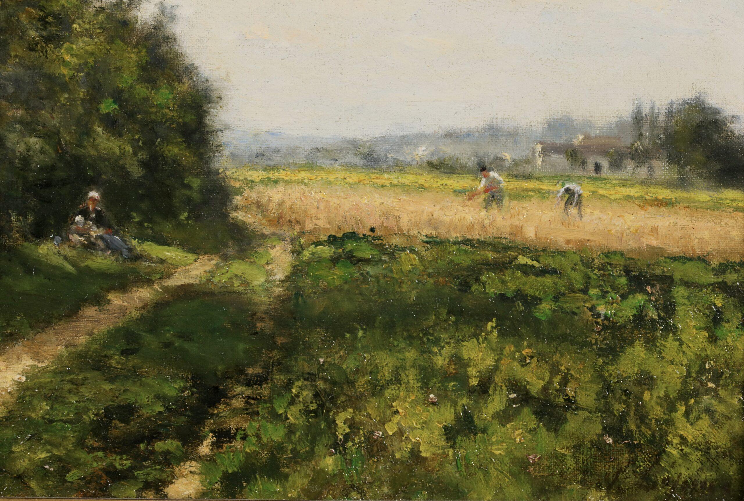 La Fernaison – Impressionistische Landschaft, Ölgemälde von Stanislas Lepine im Angebot 1