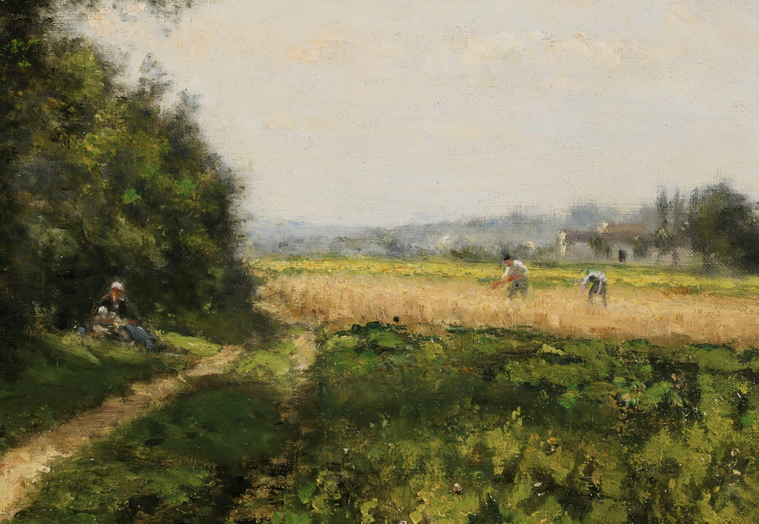 La Fernaison – Impressionistische Landschaft, Ölgemälde von Stanislas Lepine im Angebot 2