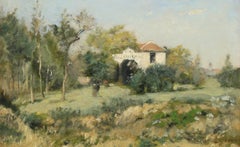 La Maison Blanche - Peinture à l'huile impressionniste de Stanislas Lepine
