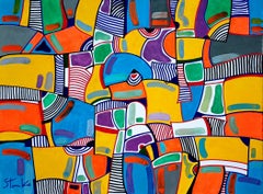 Imagination play-IV, Gemälde, Acryl auf Leinwand