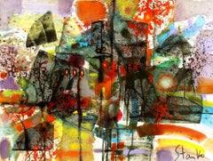 Improvisation I, peinture, acrylique sur toile
