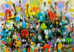 Just rainy-LXXV, Gemälde, Acryl auf Leinwand