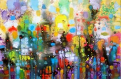Just rainy-XXXVIII, Gemälde, Acryl auf Leinwand