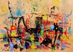 Landscaping on Jazz-LII, Painting, Acrylic on Paper