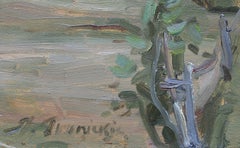 Camino rural. Cartón, óleo, 50x60 cm