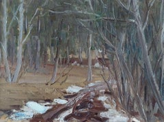 In the forest  Cardboard, oil, 29.5x39.5 cm