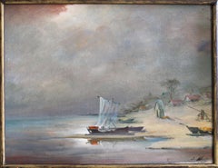 Nocturne. 1987, cardboard, oil, 65x85 cm