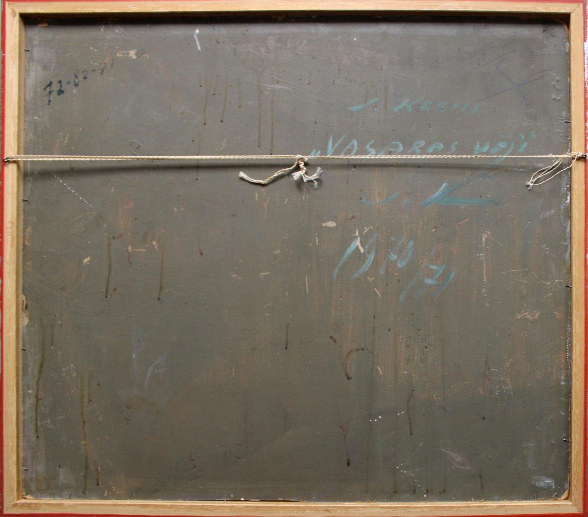 Mer, carton/huile, 67x77 cm en vente 5