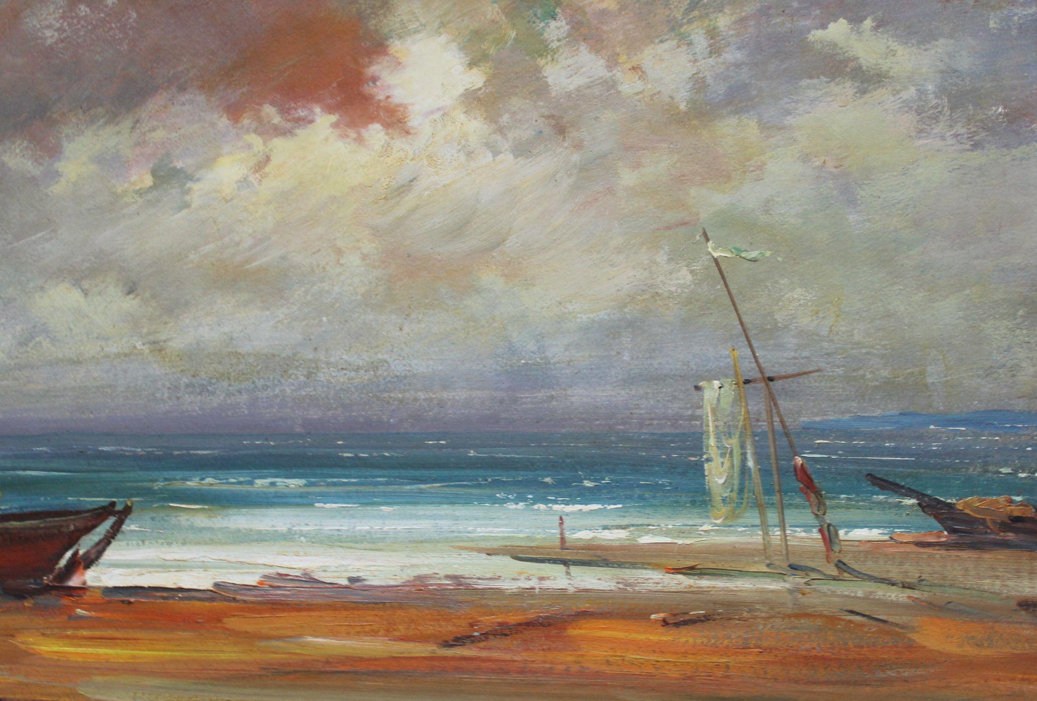 Der Sturm ist vorbeigegangen. 1978, Karton, Öl, 40x64 cm (Realismus), Painting, von Stanislav Kreics