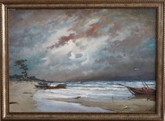 The storm has passed.  Oil on canvas, 71x100 cm