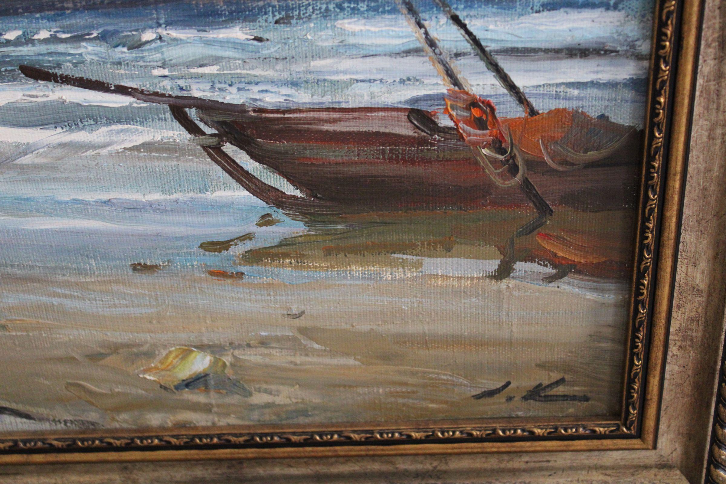 La tempesta è passata

Olio su tela, 71x100 cm

Il dipinto raffigura un paesaggio marino, mostrando uno specchio d'acqua, come il mare. Dopo una turbolenta tempesta, l'artista ritrae una scena di calma e serenità. Il tempo tumultuoso ha lasciato il