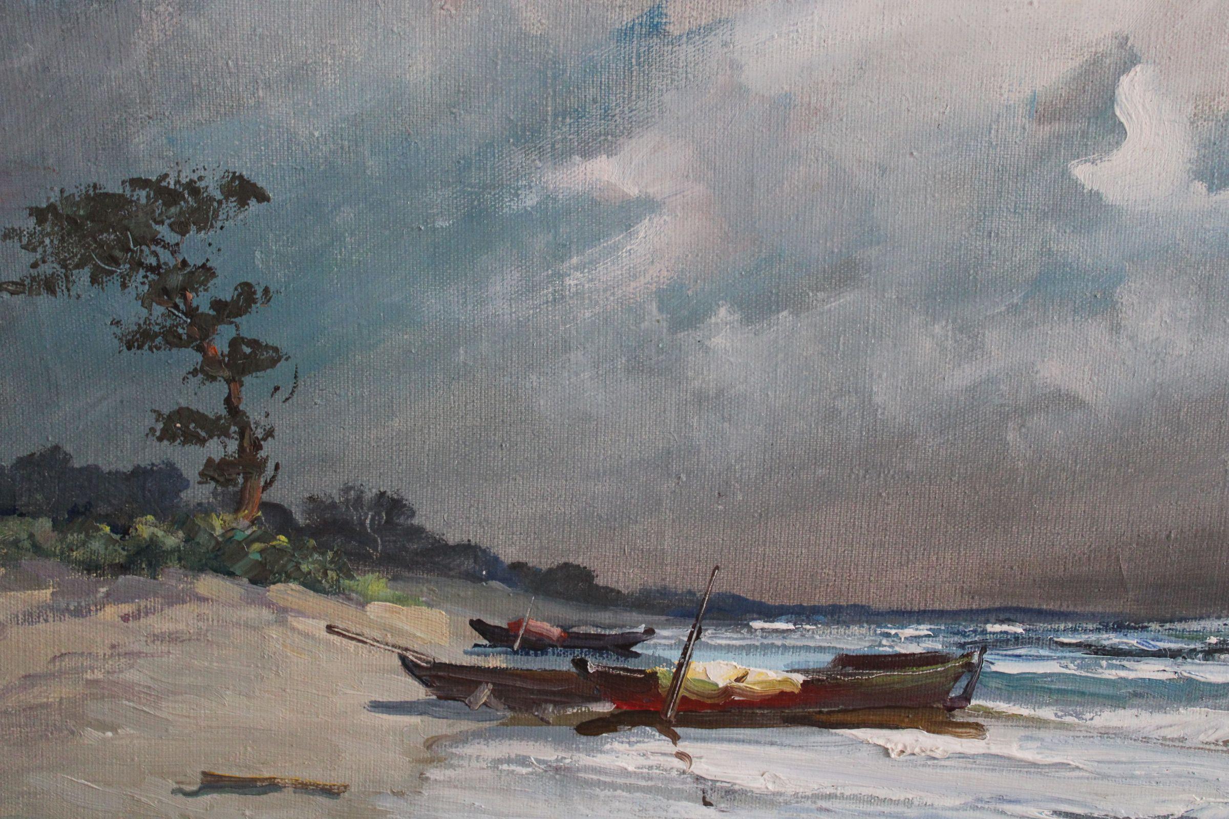 La tempesta è passata.  Olio su tela, 71x100 cm 1