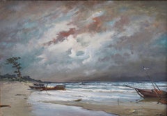 La tempête est passée. Huile sur toile, 71x100 cm