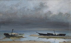 The storm is over  1986, oil on cardboard, 30x47.5 cm