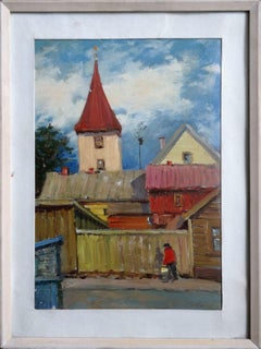 Tukums  1976, oil on board, 47.5x33.5 cm