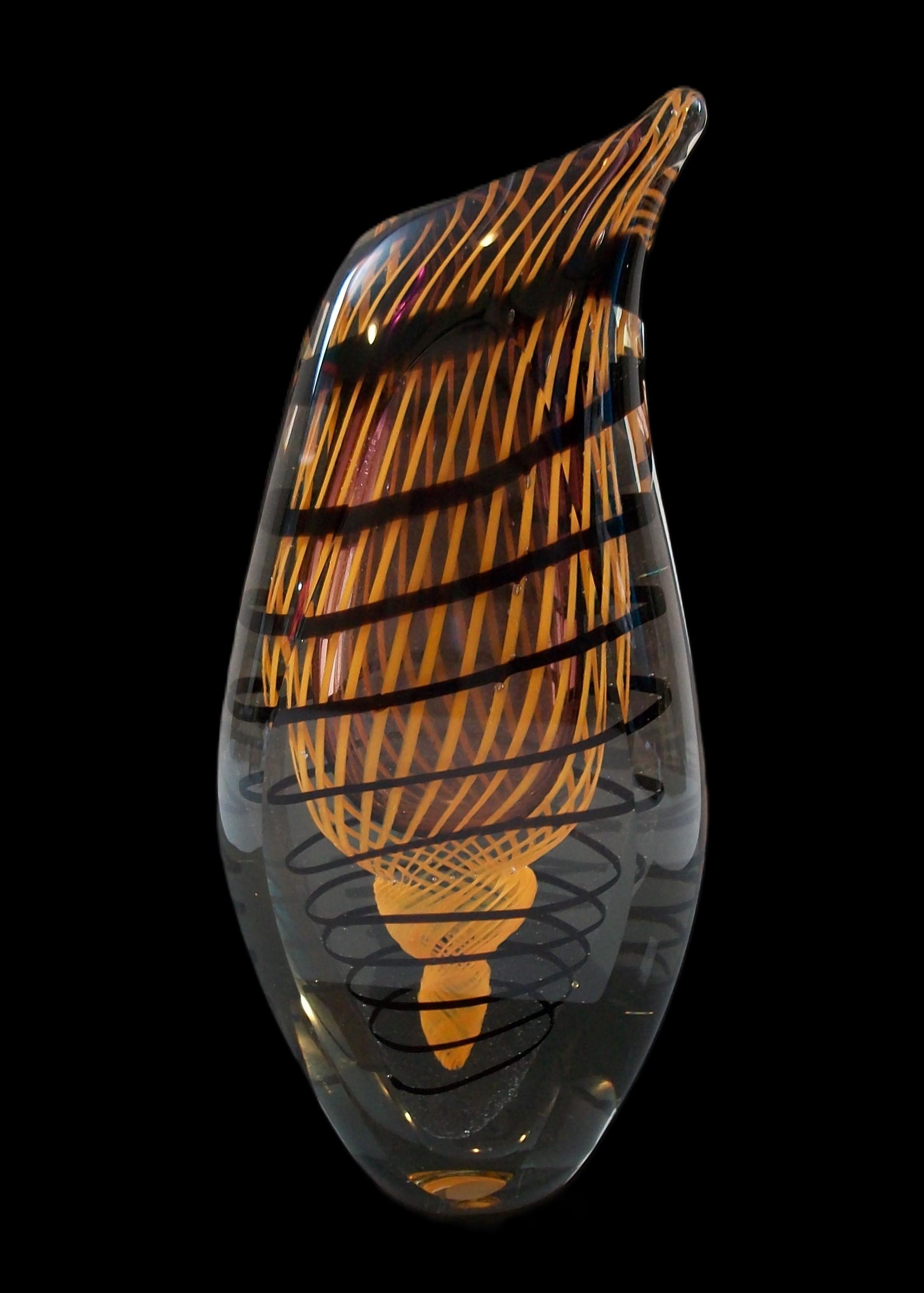 STANISLAV LIBENSKY (Attributed) - Czech Art Glass Vase - Unsigned - Circa 1970's 9
