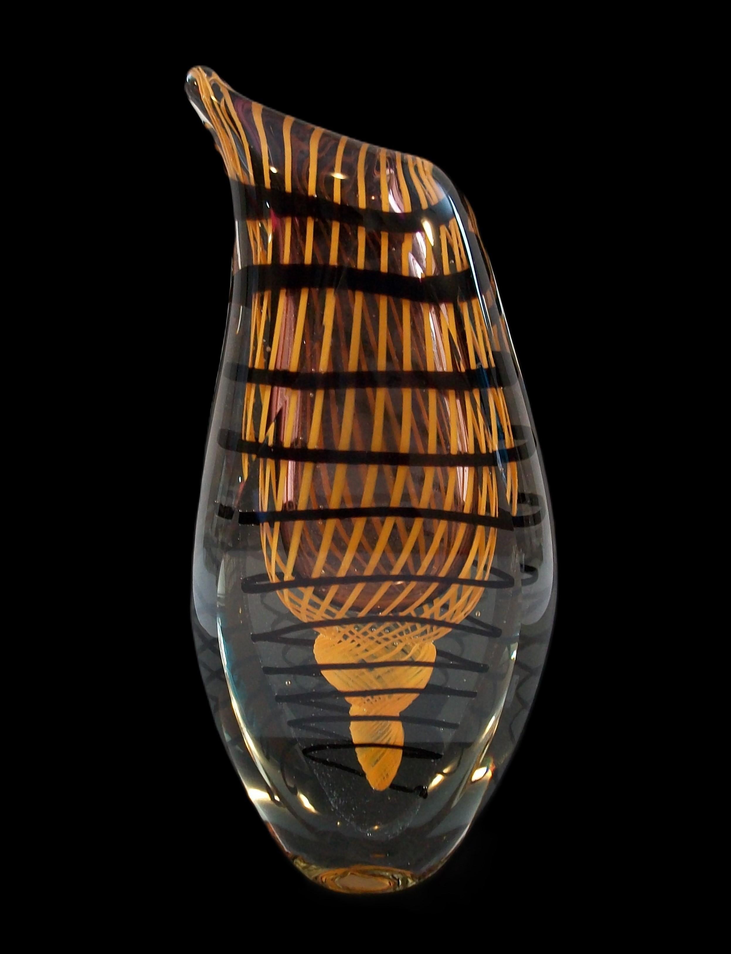 STANISLAV LIBENSKY (Attributed) - Czech Art Glass Vase - Unsigned - Circa 1970's 10