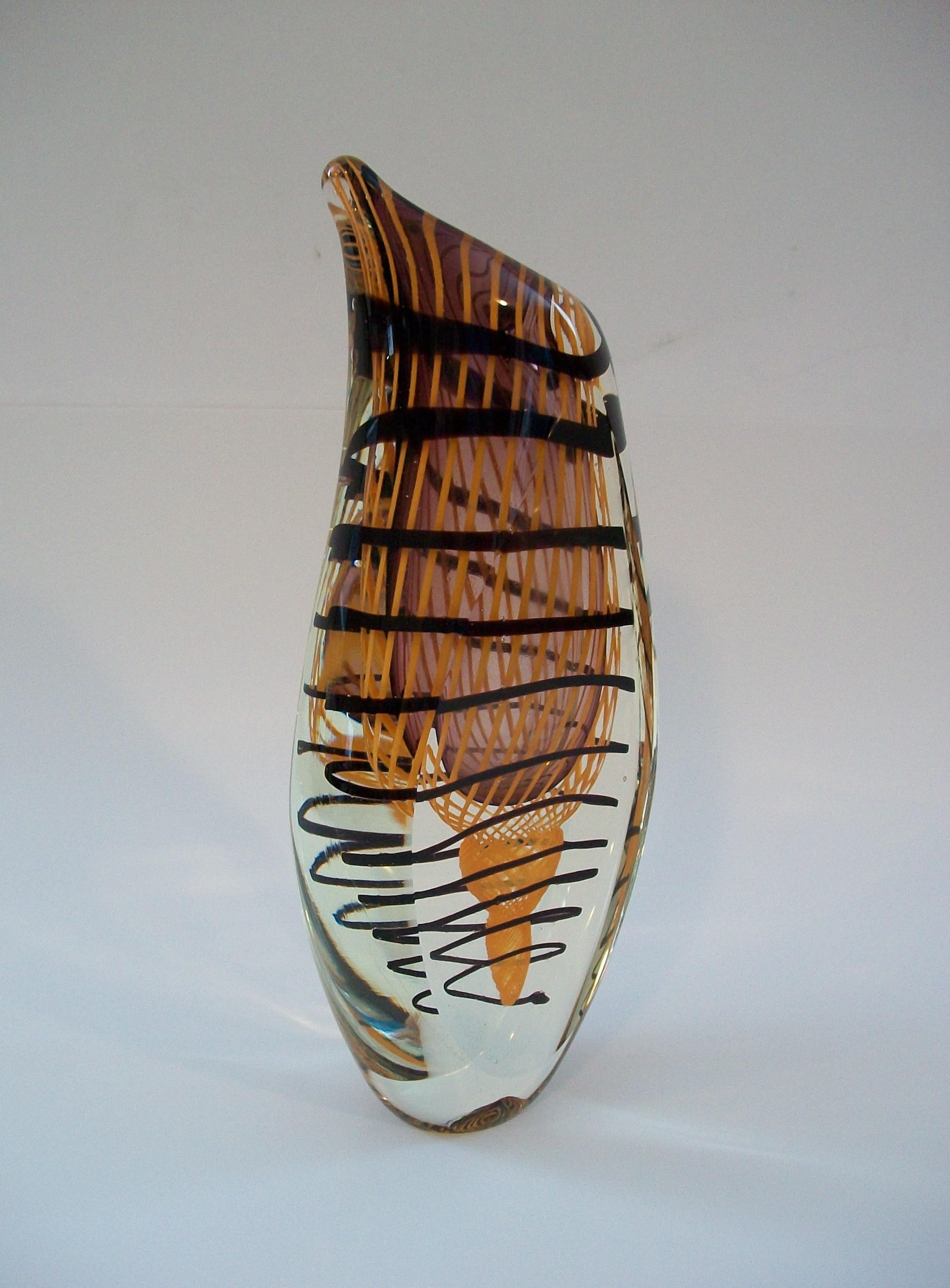 Modern STANISLAV LIBENSKY (Attributed) - Czech Art Glass Vase - Unsigned - Circa 1970's