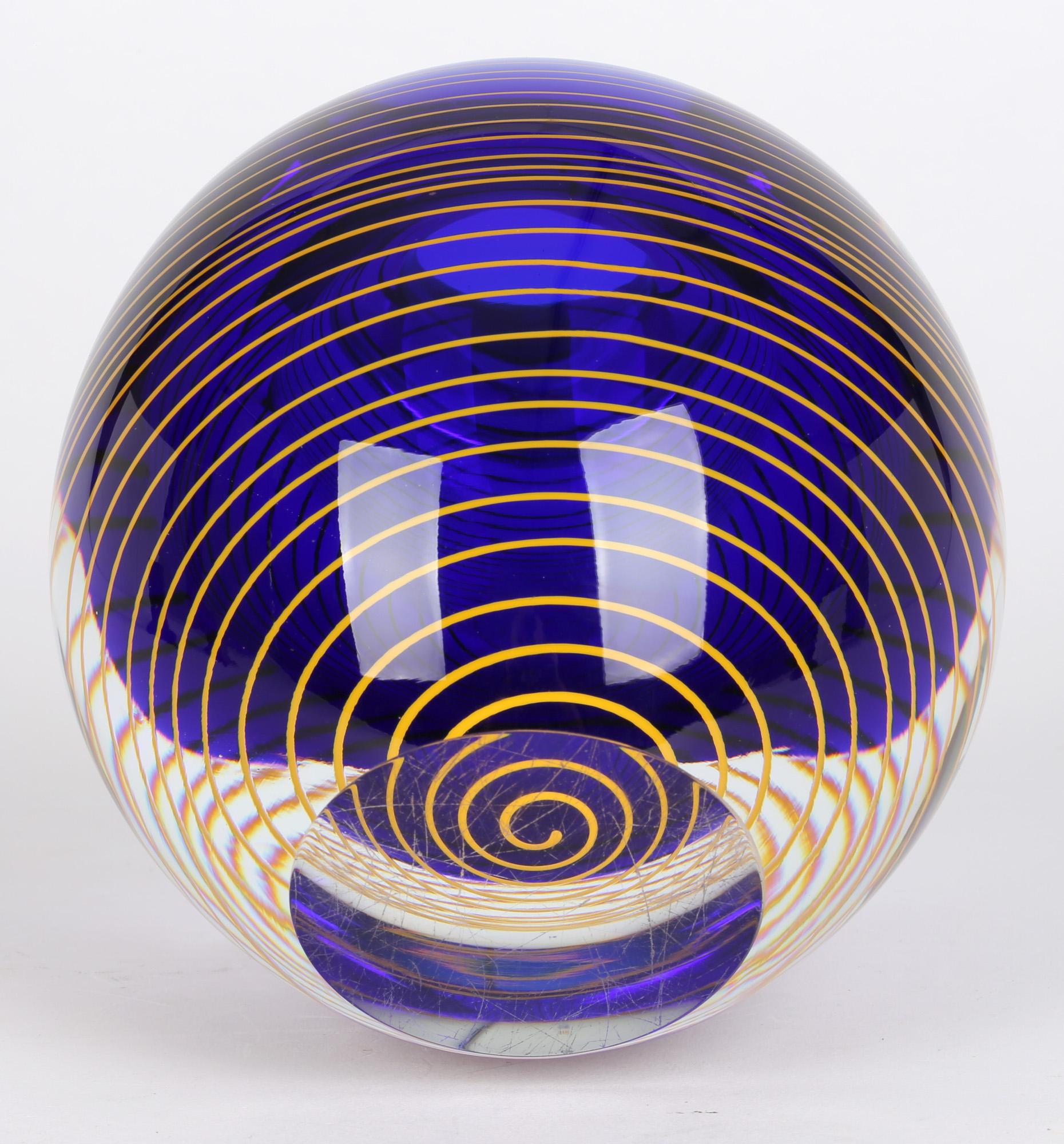 Fait main Vase en verre d'art tchèque Stanislav Libensky pour Skrdlovice Glassworks en vente