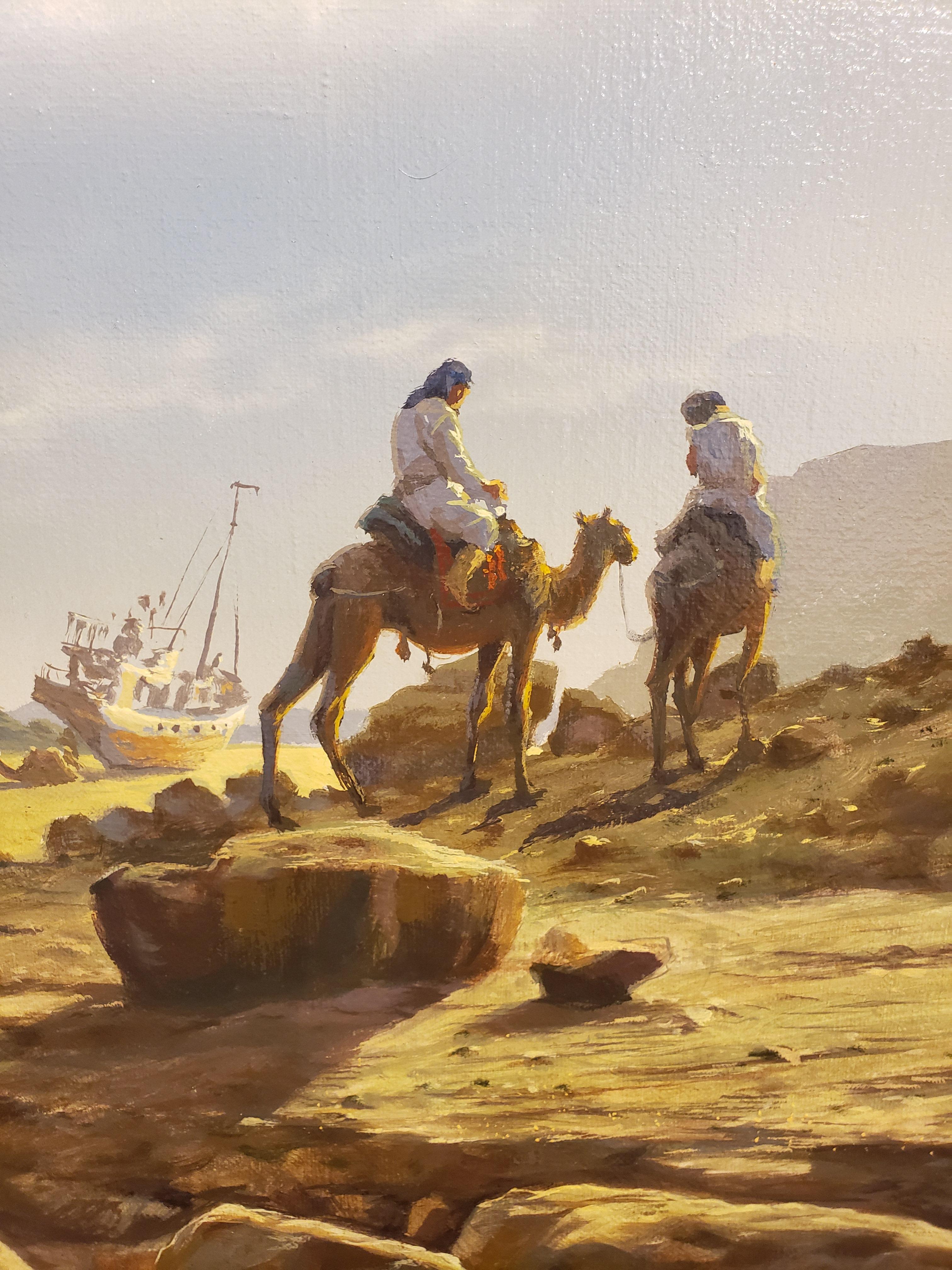 Desert Ship - Painting by Stanislav Plutenko