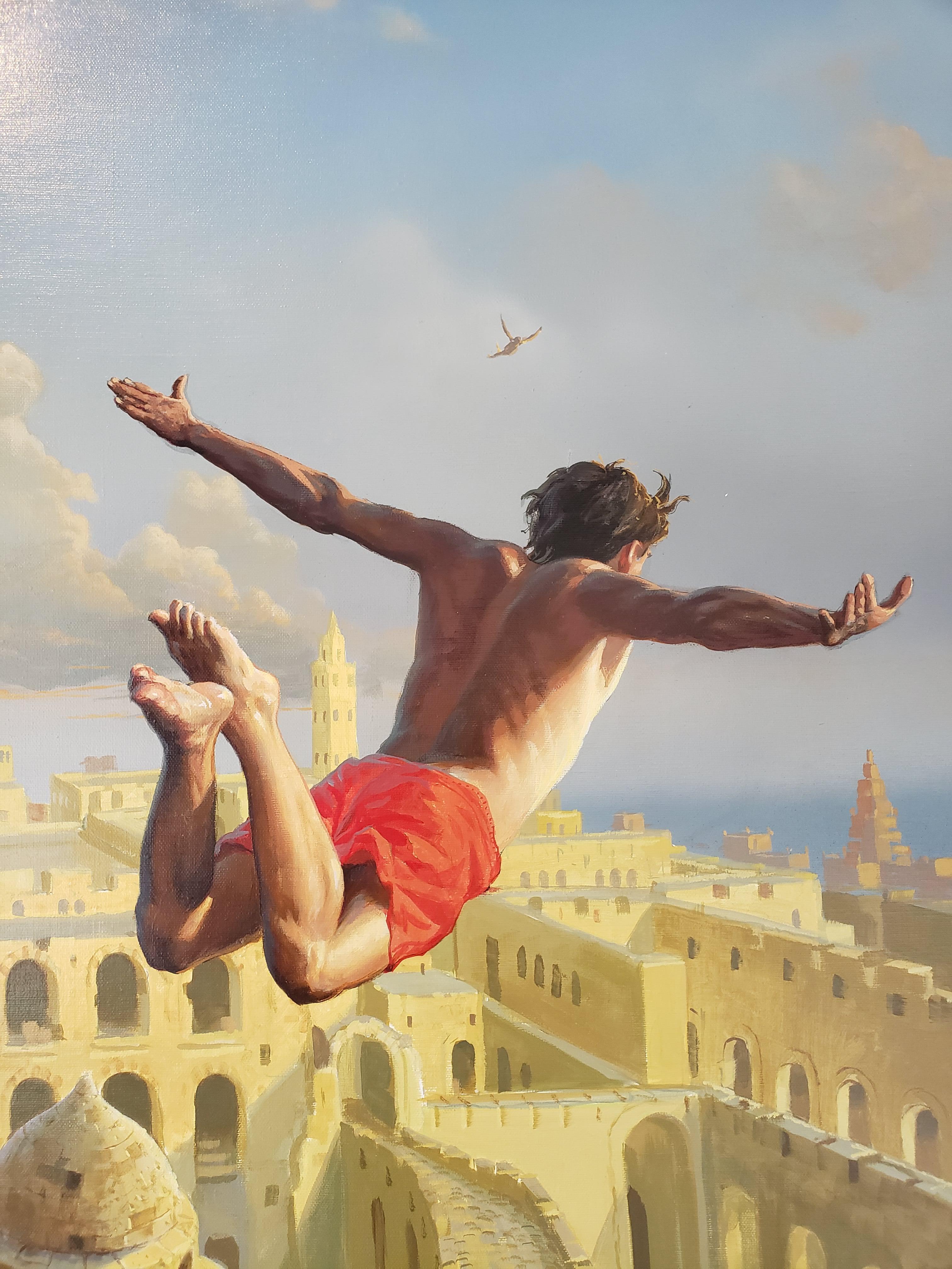 Flying in Dreams - Painting by Stanislav Plutenko