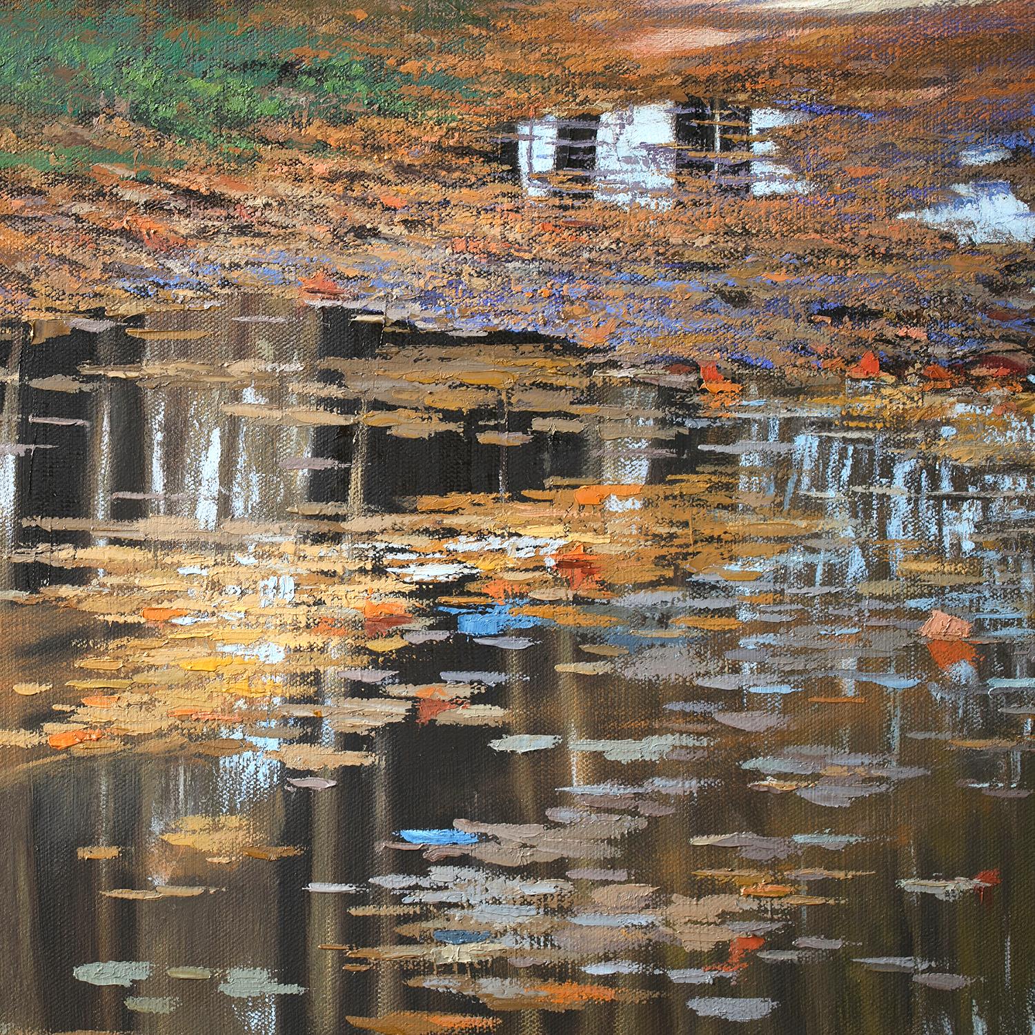 Autumn Forest. Colorful Splash., Oil Painting 2
