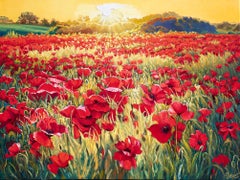 Field of Poppies - 2, Oil Painting