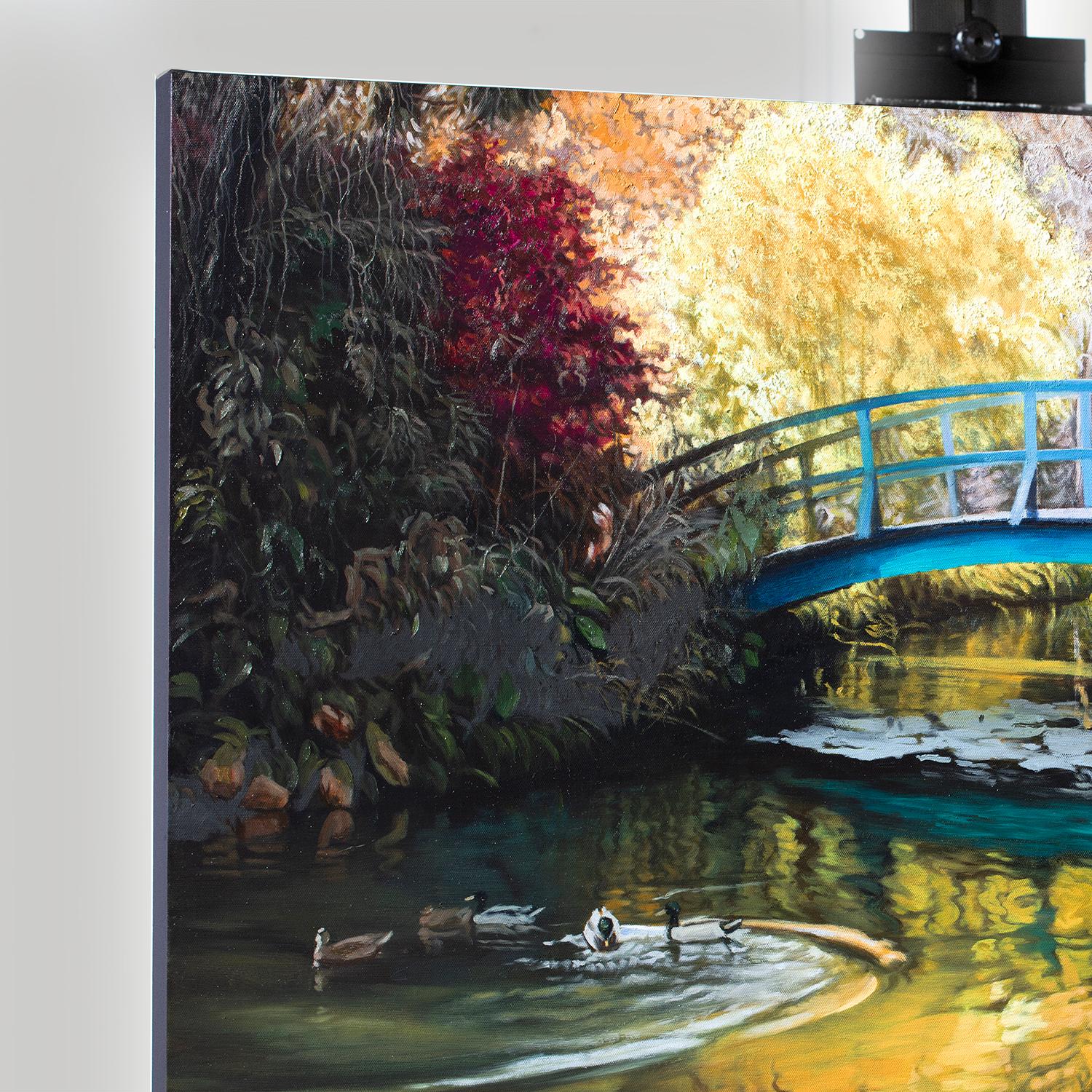 Stagno segreto, Pittura a olio - Painting di Stanislav Sidorov