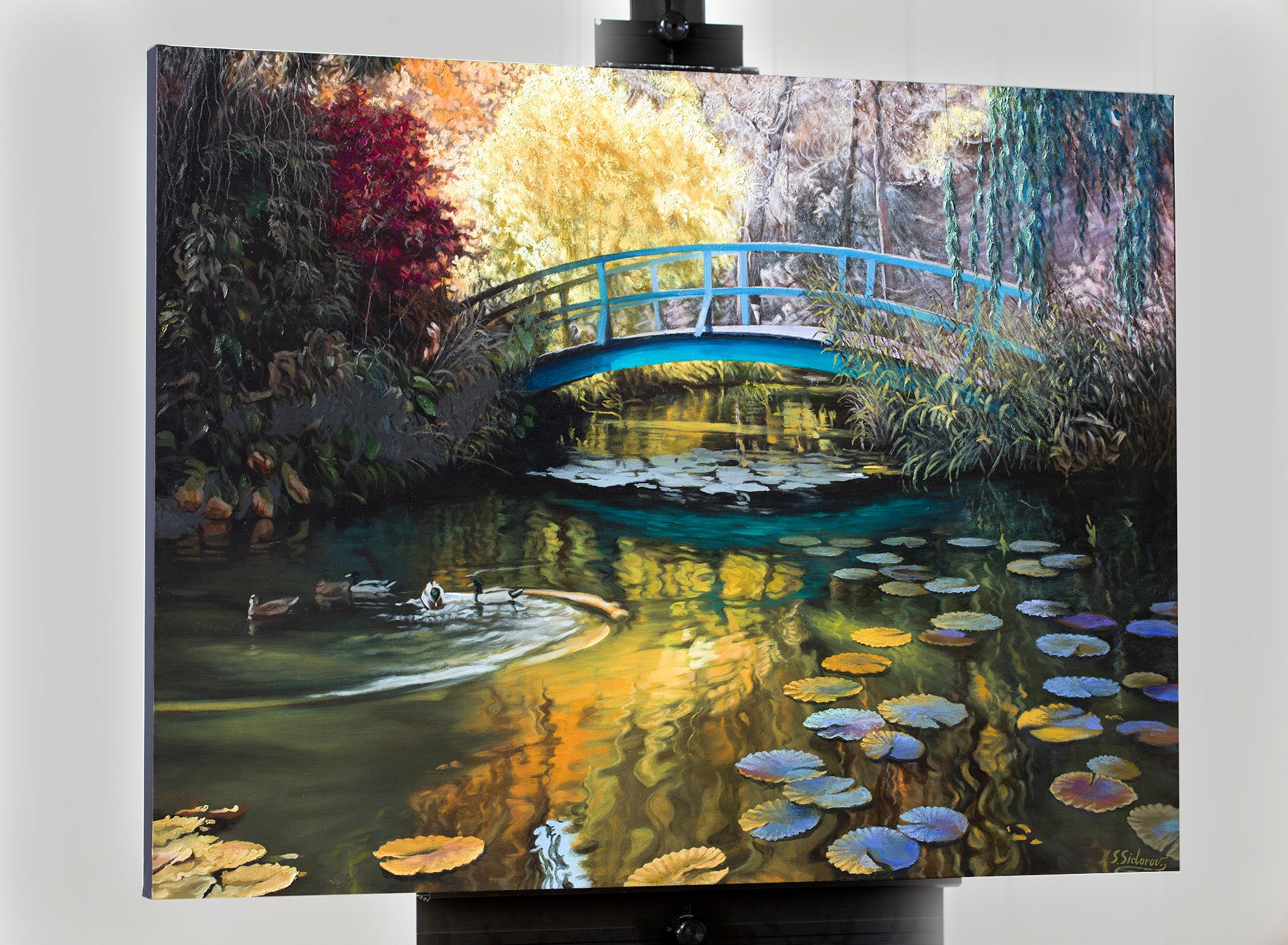 Stagno segreto, Pittura a olio - Painting Realismo di Stanislav Sidorov