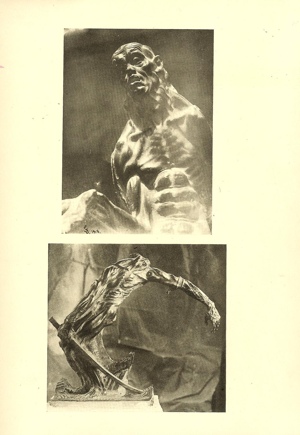 Erwähnungen des Künstlers (Grau), Nude Sculpture, von Stanislaw Szukalski
