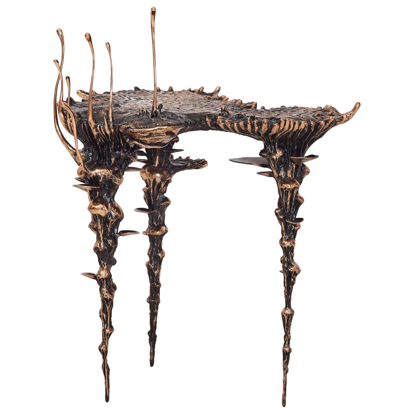 Stanislaw Trzebinski, "Extra Terrestrial", Bronze Occasional Side-Table