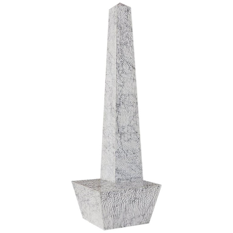 Stanislaw Trzebinski, "Obelisk" Marble Occasional Chair 1