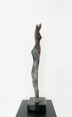 Una signora. Scultura contemporanea in bronzo, Astratto e figurativo, Arte polacca