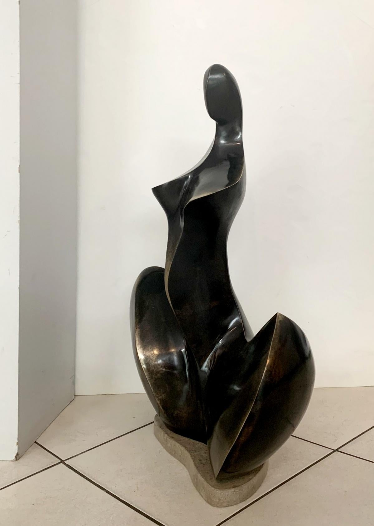 A nude - 21st century Contemporary bronze sculpture, Abstract & figurative - Sculpture by Stanisław Wysocki