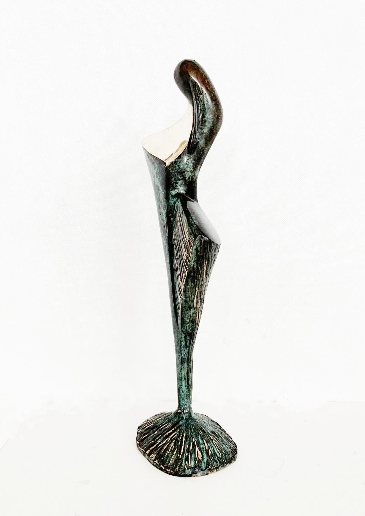 Dame 9 - Contemporary bronze sculpture, Abstract & figurative, Polish art - Sculpture by Stanisław Wysocki