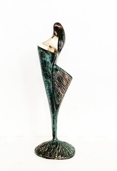 Dame 9 - Contemporary bronze sculpture, Abstract & figurative, Polish art