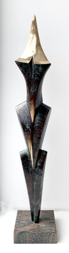 Maya - Escultura contemporánea en bronce, Abstracta y figurativa, Arte polaco