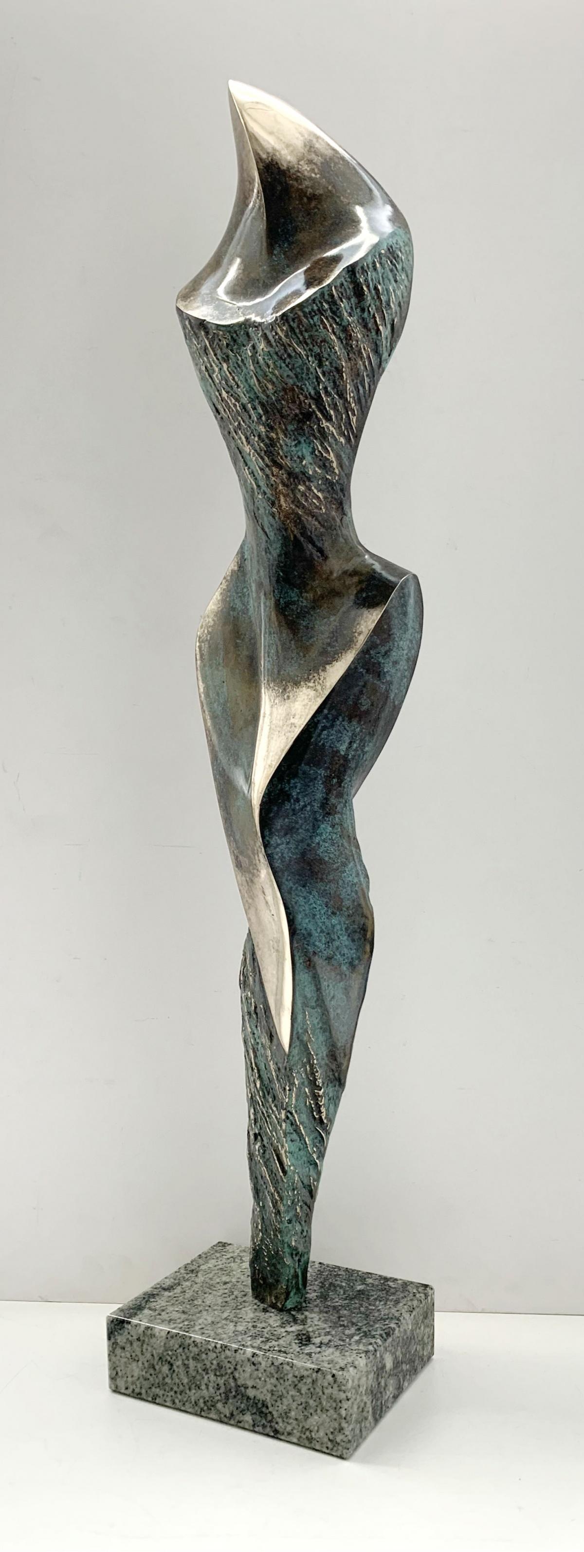 Muse - XXI century Contemporary bronze sculpture, Abstract & figurative - Sculpture by Stanisław Wysocki