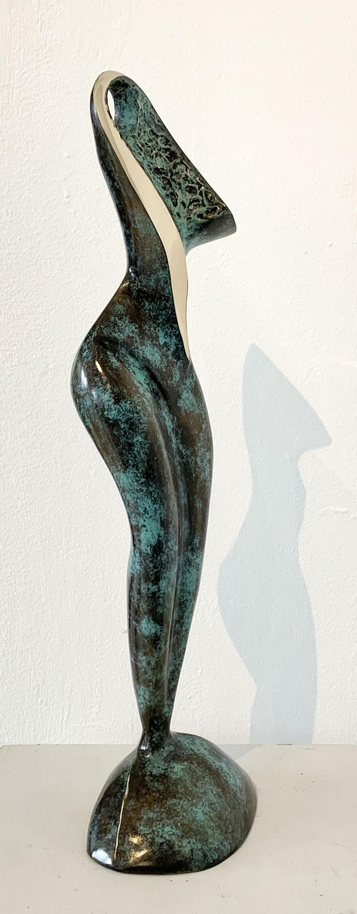 Muse - XXI century Contemporary bronze sculpture, Abstract & figurative - Sculpture by Stanisław Wysocki