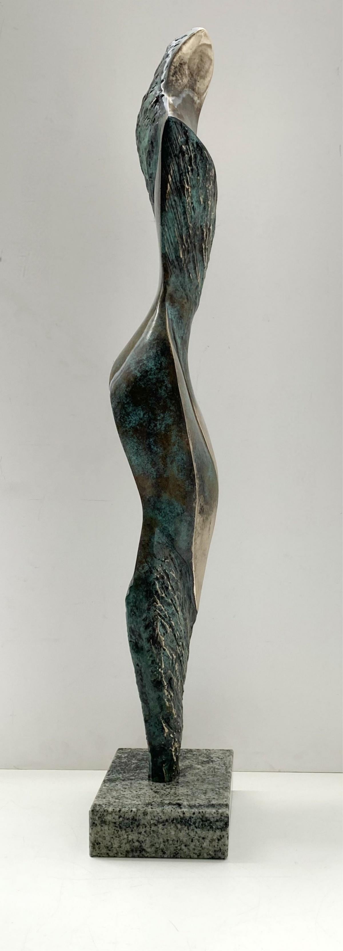 Muse - XXI century Contemporary bronze sculpture, Abstract & figurative 3
