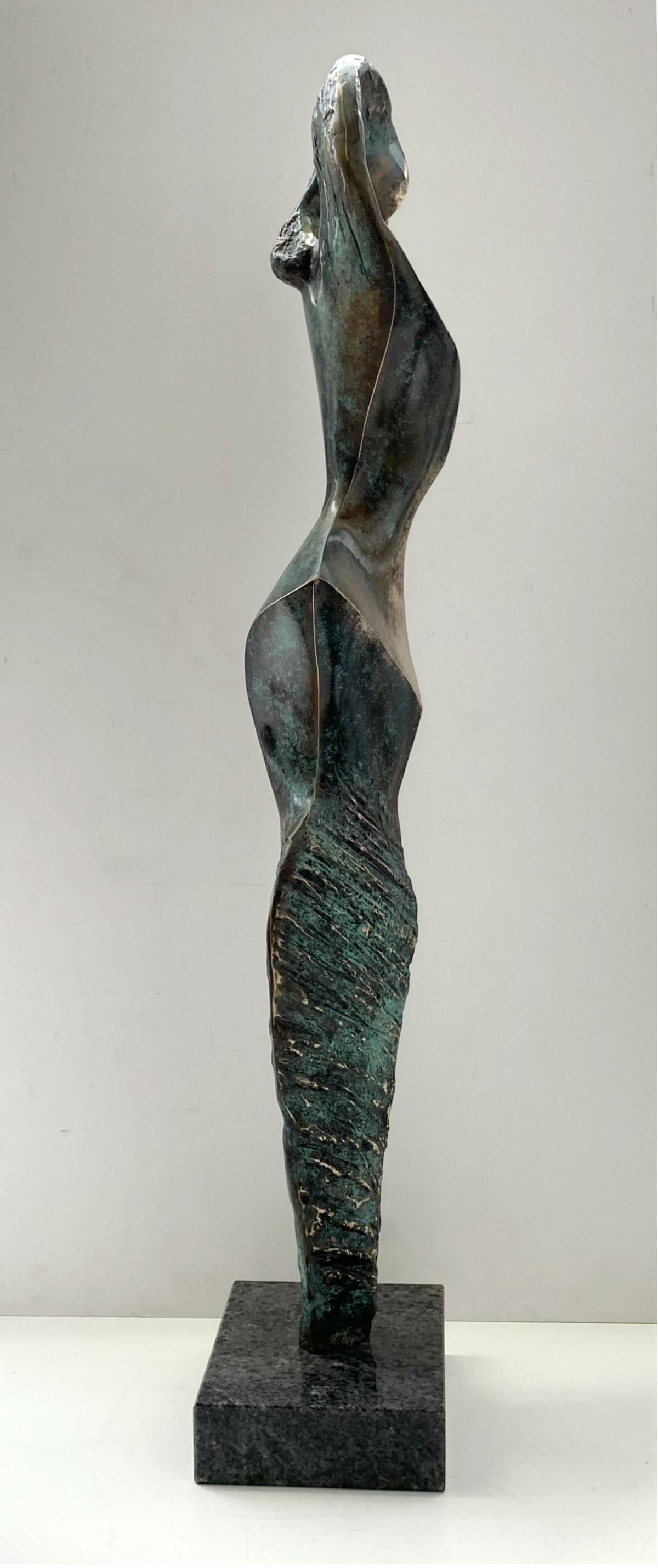 Muse - XXI century Contemporary bronze sculpture, Abstract & figurative 3