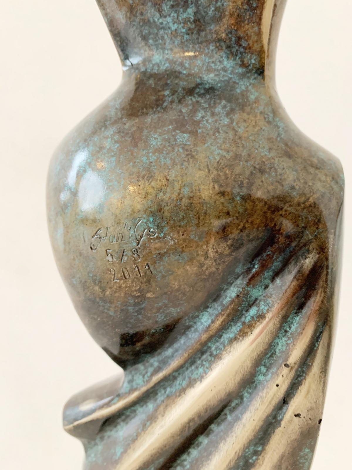 Princess - Scultura contemporanea in bronzo, Astratto e figurativo, Arte polacca - Sculpture di Stanisław Wysocki