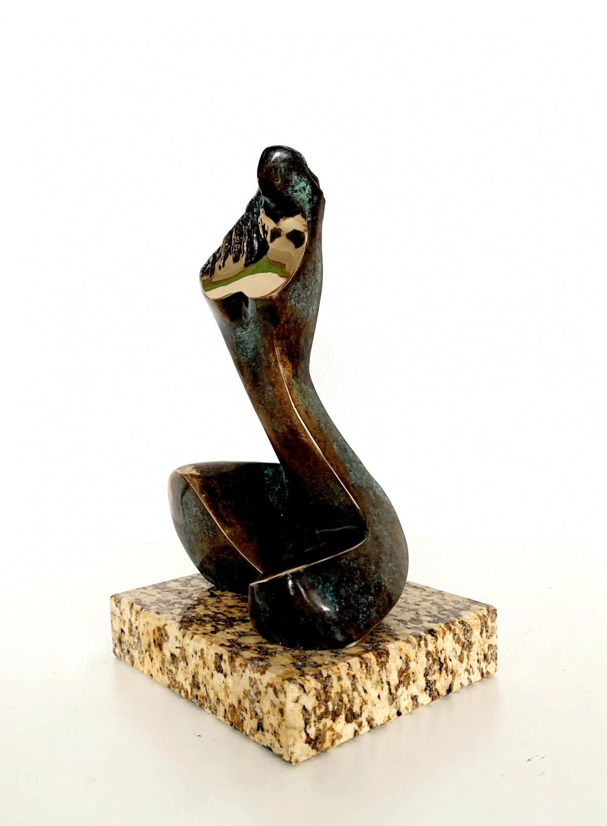 Woman - Contemporary bronze sculpture, Abstract & figurative, Polish art - Sculpture by Stanisław Wysocki