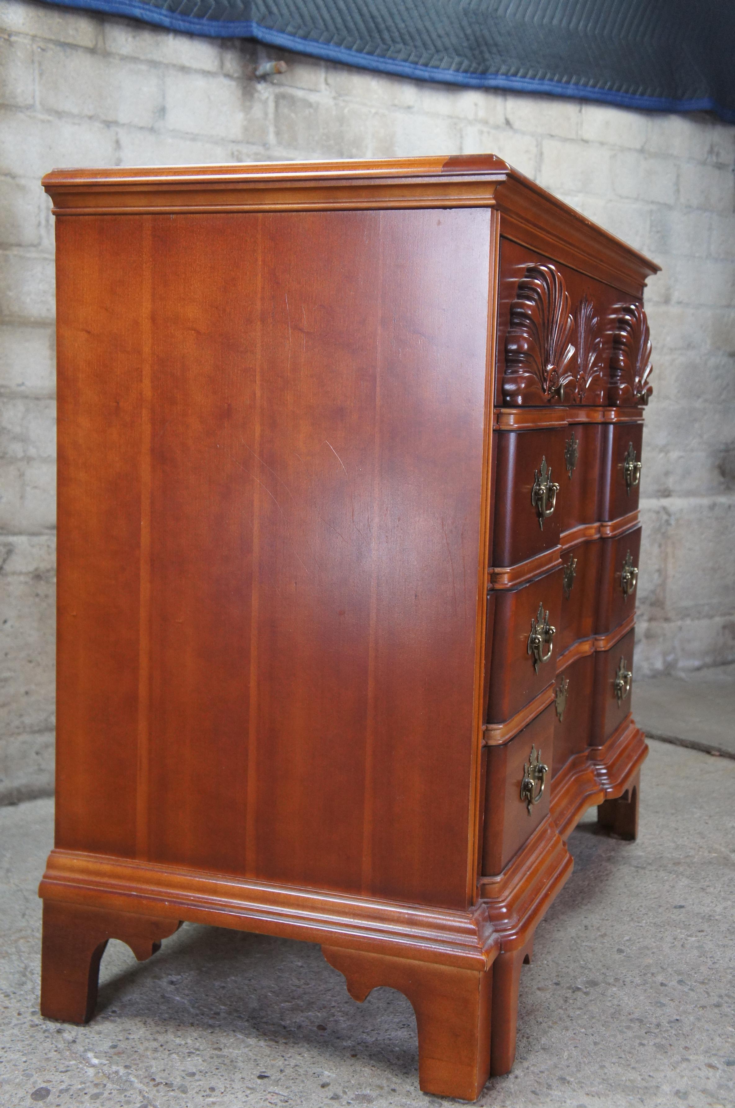 Stanley American Craftsman Cherry Bachelors Chest Goddard Blockfront Dresser 4