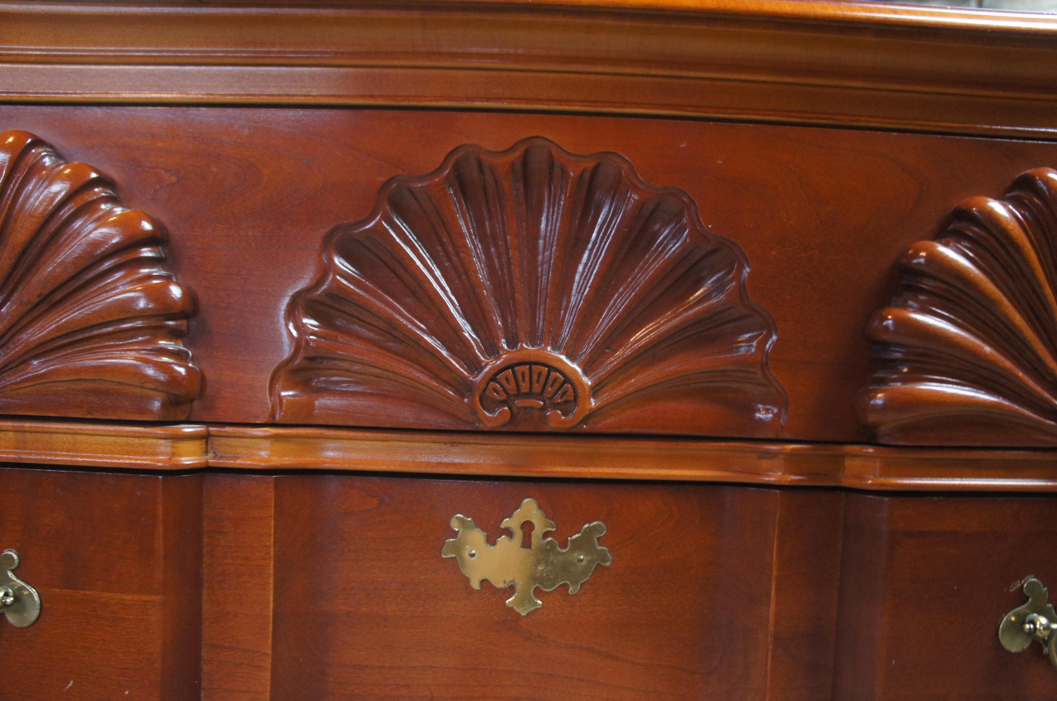 Stanley American Craftsman Cherry Bachelors Chest Goddard Blockfront Dresser 5