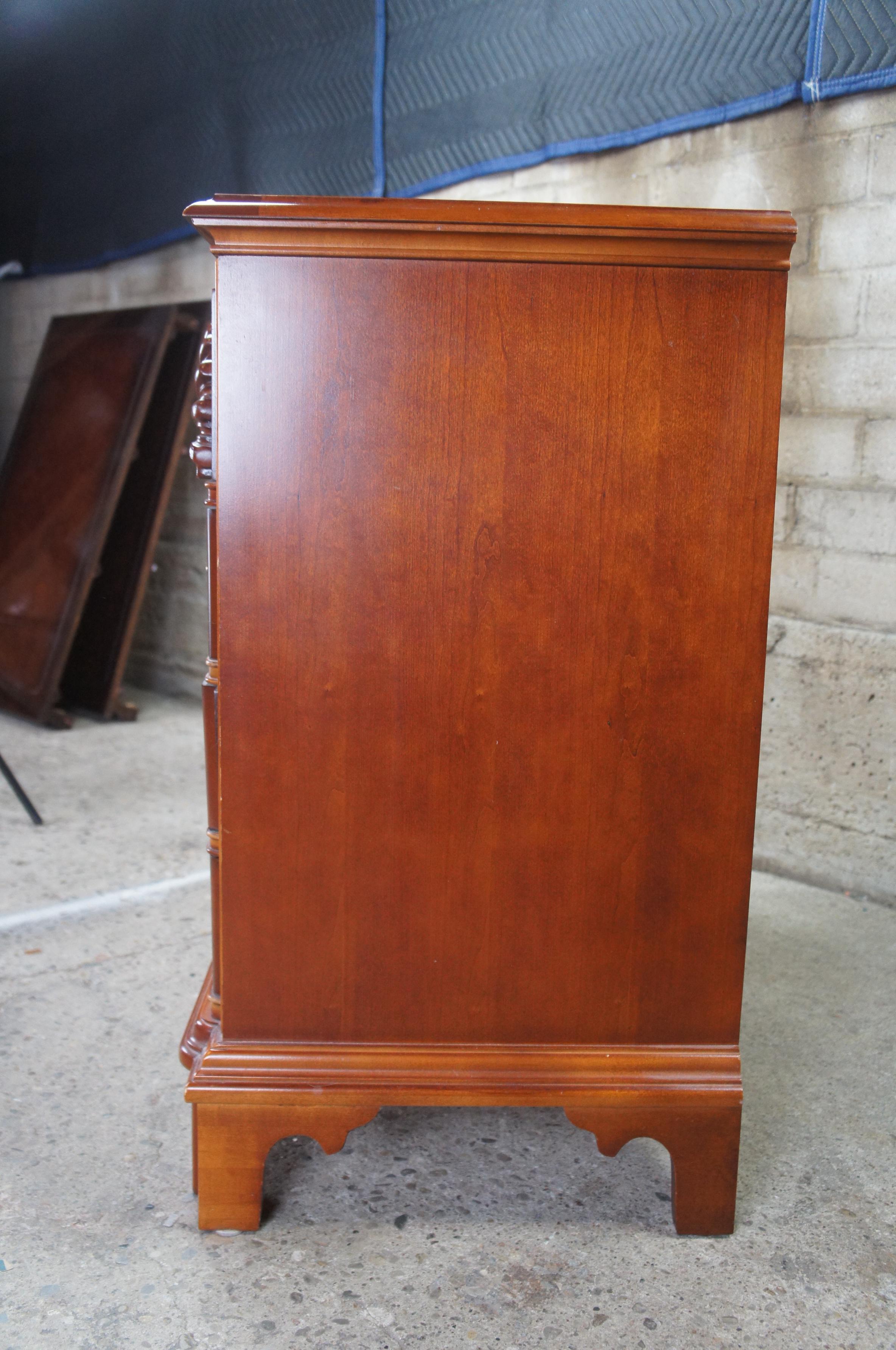 Stanley American Craftsman Cherry Bachelors Chest Goddard Blockfront Dresser 2