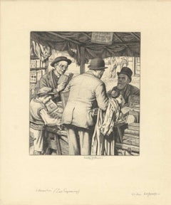 Gleaners (second-hand book sellers jammed Farrington Road in London)