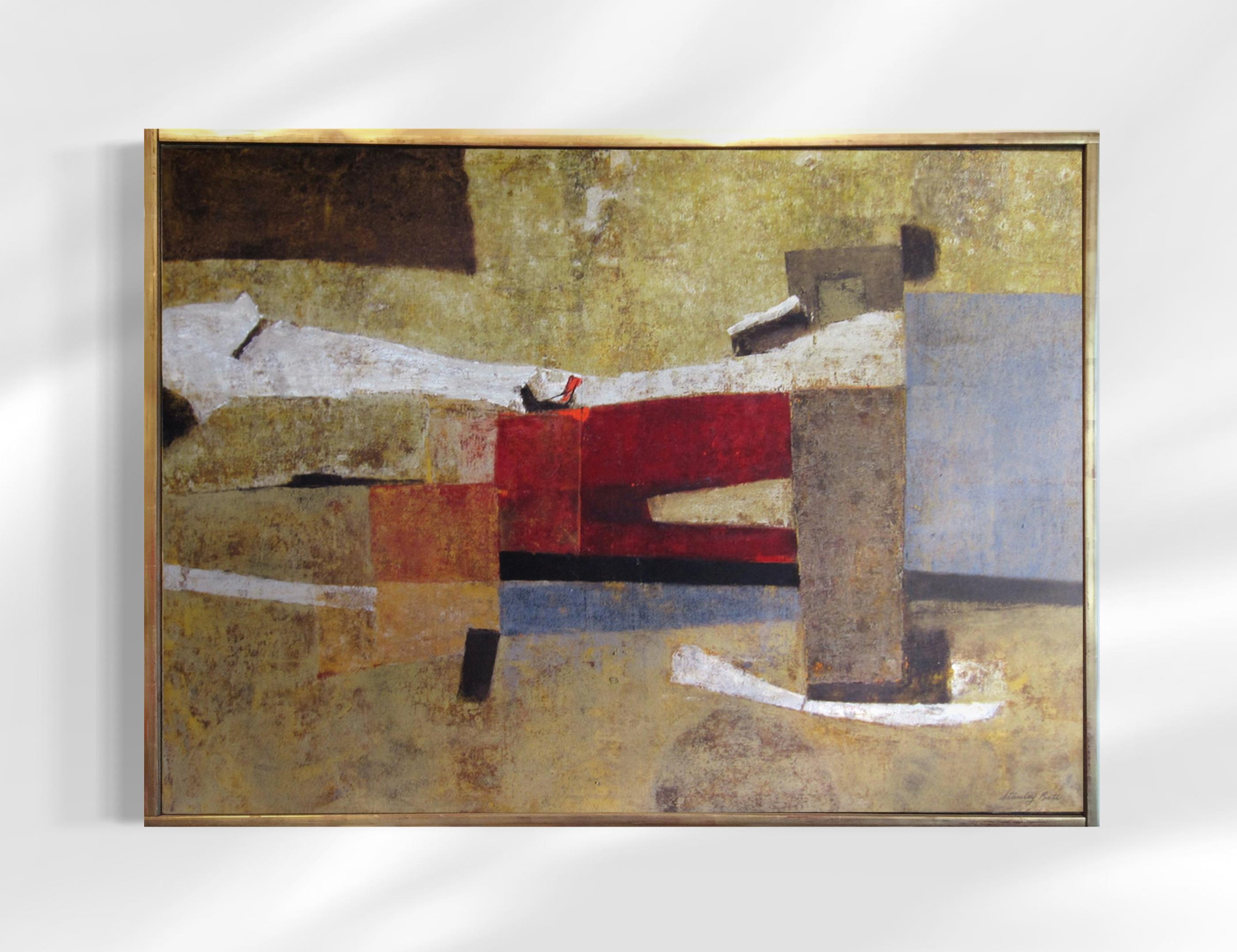 "Abduction of the Emperor, " 1970s Modern Abstract Painting