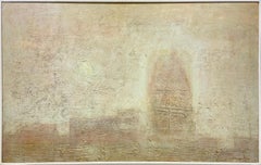 Retro "Cathedral, " 1960s Modern Abstract Painting